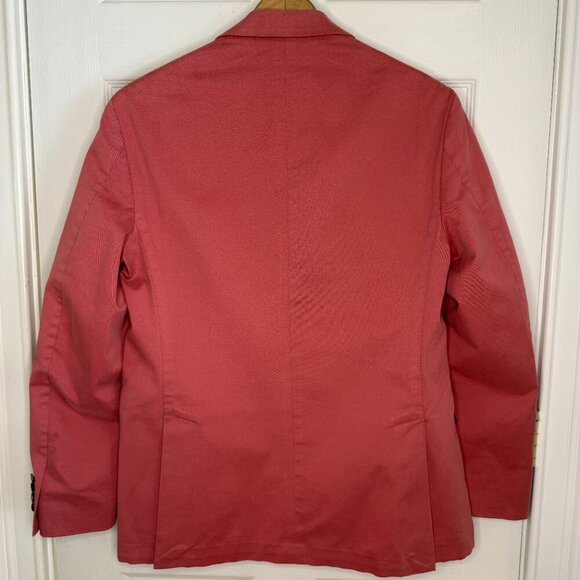 Ralph Lauren Polo Soft Stretch Chino SportCoat Blazer Adirondack Berry Size 40R - Picture 10 of 12